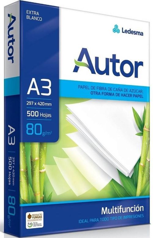 Resma A3 Autor 80 g 297x420mm