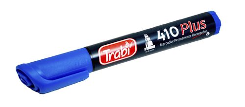Marcador Trabi Perman.410 P/CH Azul Blister