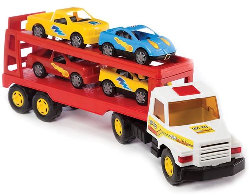 Camión Transportador con 4 Autos
