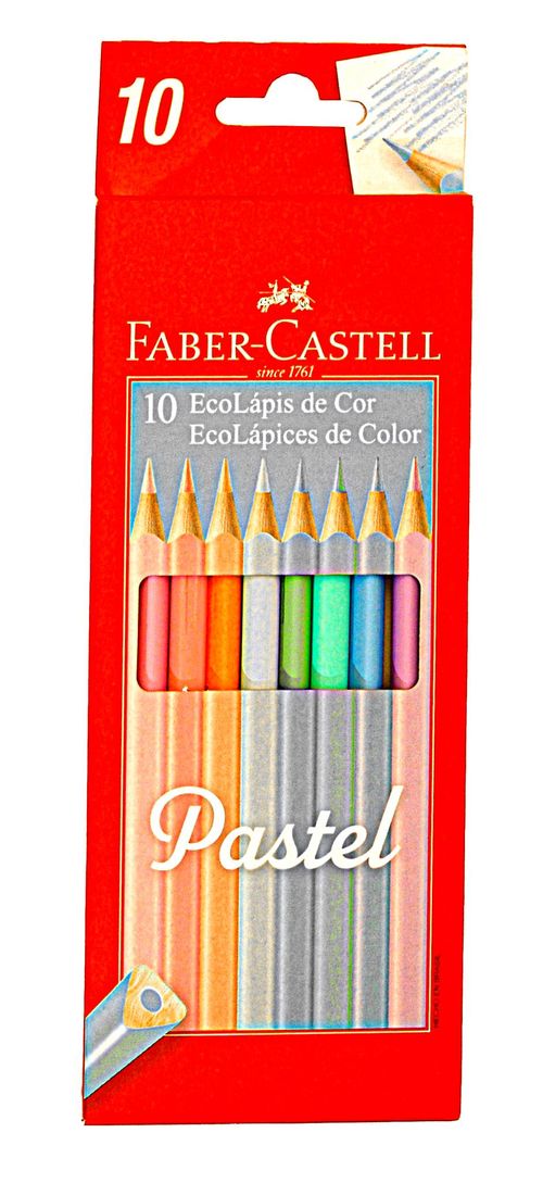 Lápices Faber de Colores Pastel 10 Un