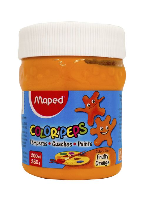 Témpera Maped Pote Naranja 250ml