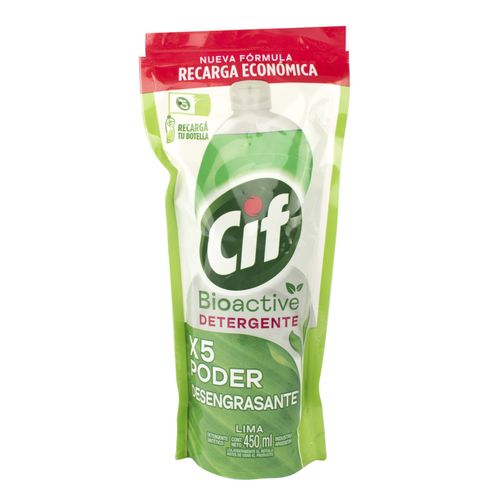 Detergente Cif DP Bioactive Lima 450ML