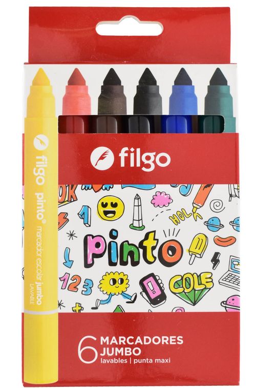 Marcadores Escolares Filgo Jumbo 6 Un