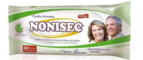 Toallitas Nonisec Aloe Vera para Adultos 60