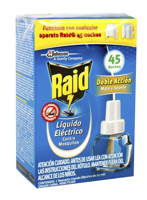 Insecticida Raid Líquido Electrico Repuest 33ML