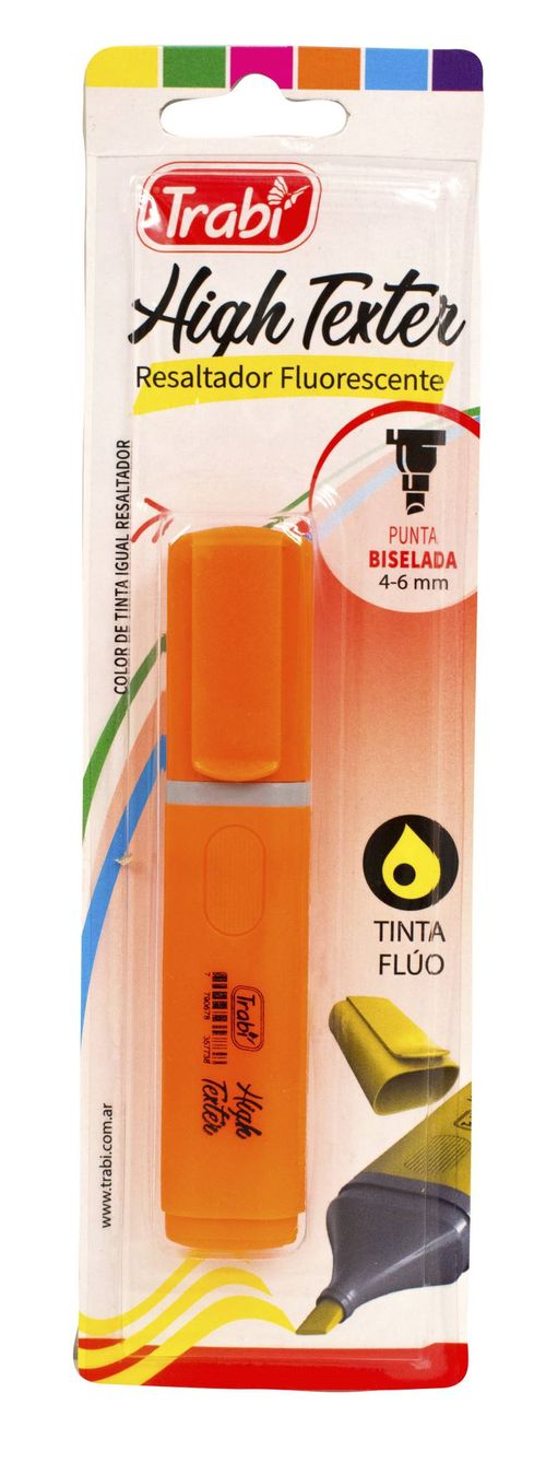 Resaltador Trabi Naranja High Texter Blister