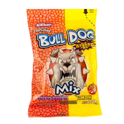 Pastillas Bull Dog Acidas Tutti/Limón 30G