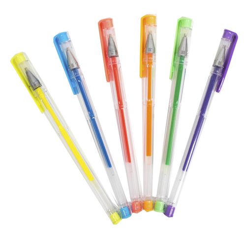 Bolígrafos Gel fluo/colores surtidos Flow 6
