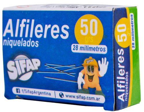 Alfileres Sifap Caja 50g