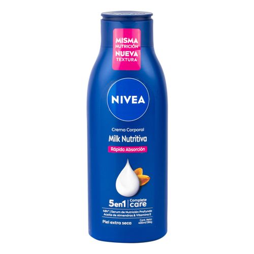 Crema Corporal Nivea Nutritiva Milk 400ML