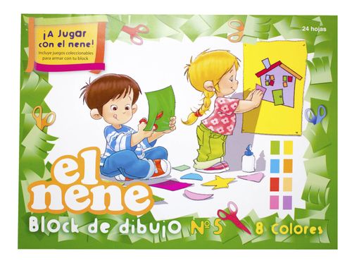 Block Dibujo El Nene N 5 24 Hojas Color