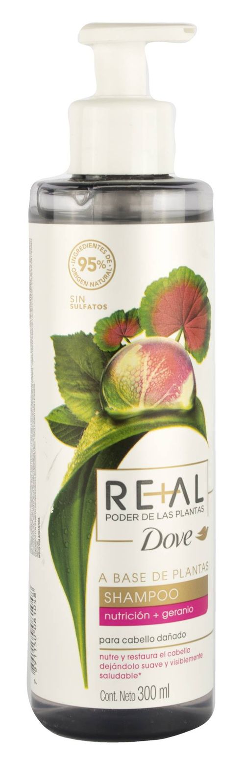 Shampoo Dove Nutrición+Geranio 300ml