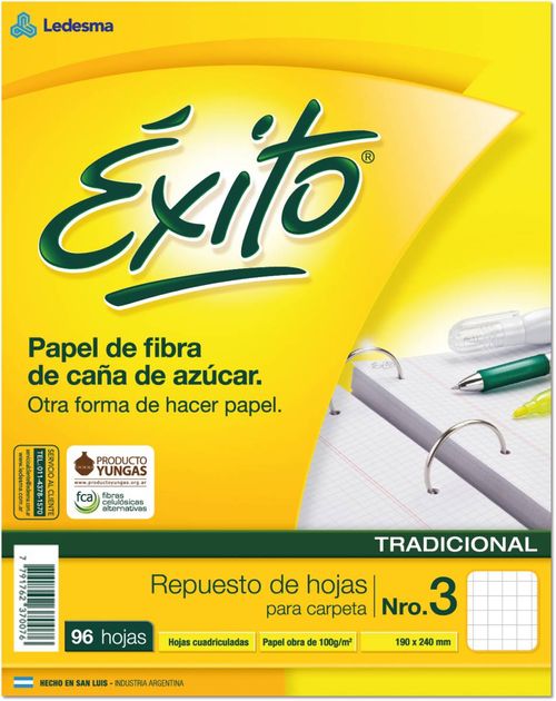 Repuesto N3 Exito 96 Hj Cuadriculado