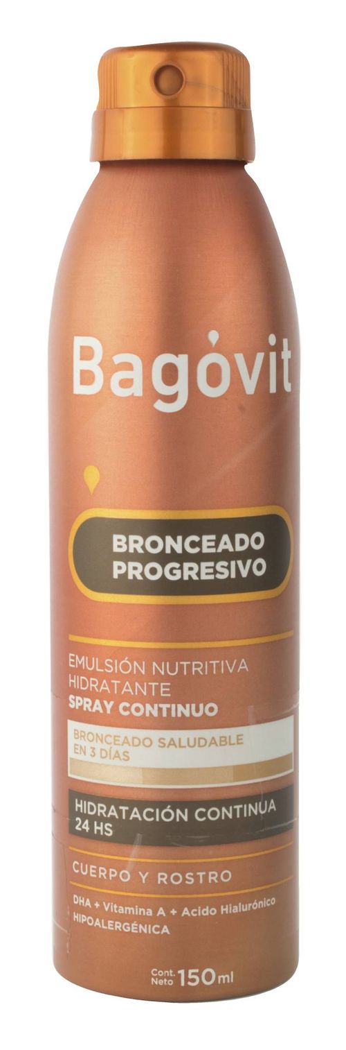 Emulsión Bagóvit Spray Broncead Progresivo 150ML