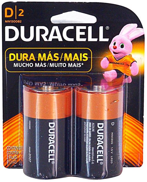 Pilas Duracell D Grandes 2