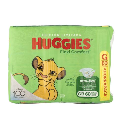Pañales Bebés Huggies Flexi Comfort G 60