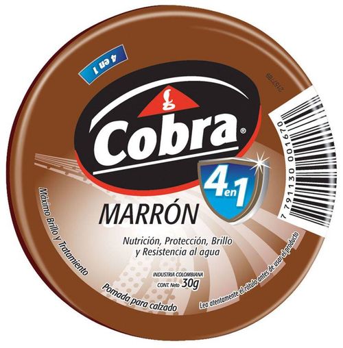 Pomada Calzado Cobra Marrón 30G
