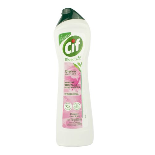 Limpiador Cremoso Cif Bioactivo Rosa Jazmín 750G