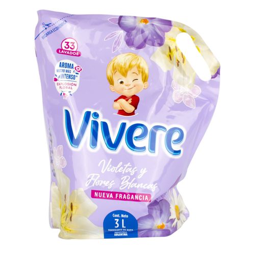 Suavizante Vivere DP Violeta Fl Blancas 3L