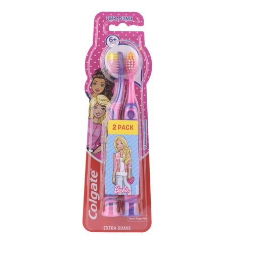 Cepillos Dentales Colgate Barbie 6+ 2 Un