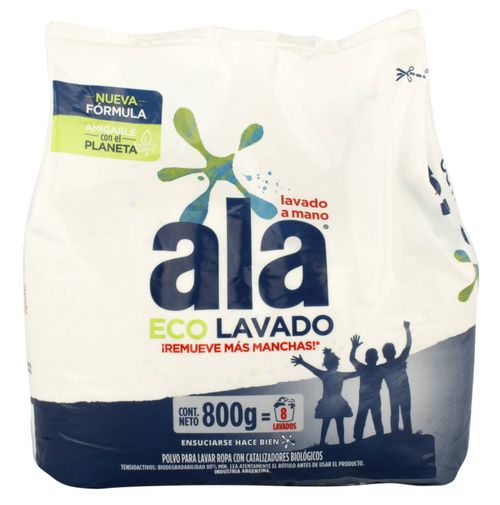 Jabón Polvo Ala Ecolavado a Mano 800G