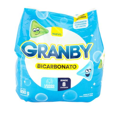 Jabón Polvo Granby Lav a Mano Limón 800G