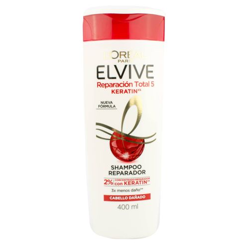 Shampoo Elvive RT5+ Keratina 400ML