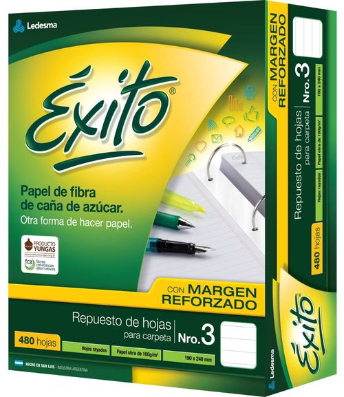 Repuesto N3 Exito 480 Hj con Margen Rayado