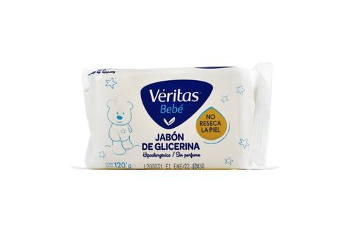 Jabones Tocador Véritas Bebé Glicerina 120G