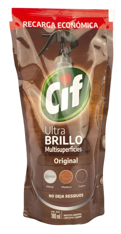 Lustra Muebles Cif DP Ultra Brillo 380ML