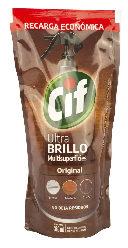 Lustra Muebles Cif DP Ultra Brillo 380ml