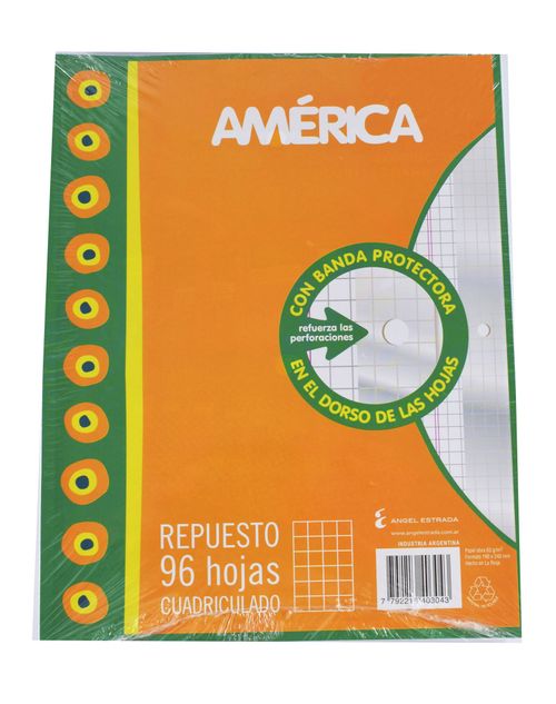 Repuesto N3 América 96 Hj Banda Cuadriculado