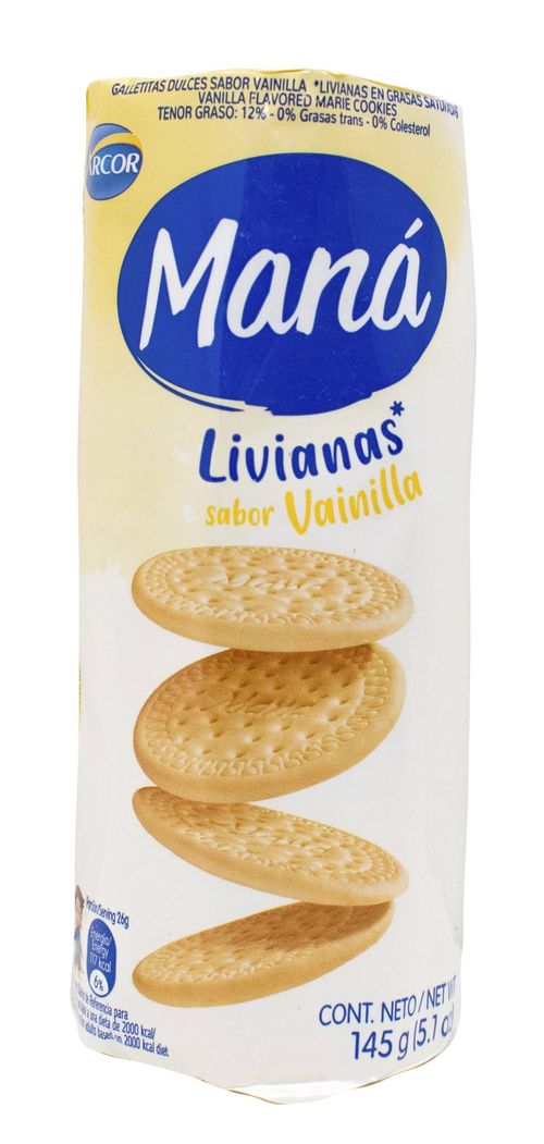 Galletas Maná Vainilla 136g