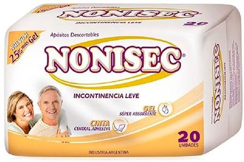 Apósitos Incontinencia Nonisec Leve con Gel 20