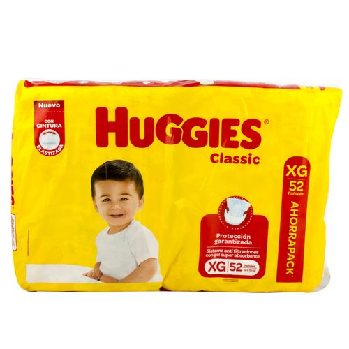 Pañales Bebés Huggies Xg Classic 52