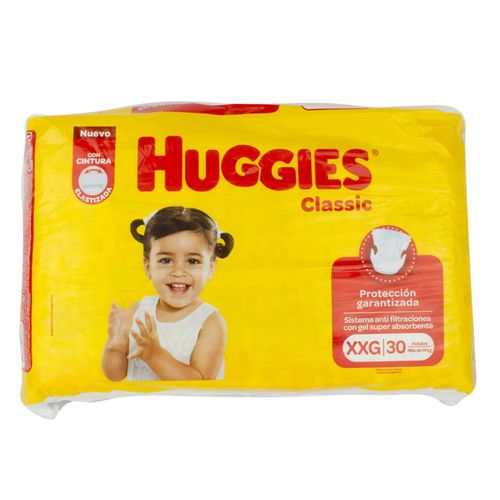 Pañales Bebés Huggies XXG Classic Jumbo 30
