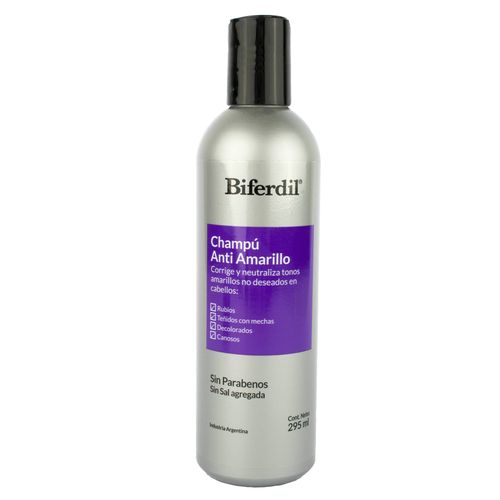 Shampoo Biferdil Anti Amarillo 295ML