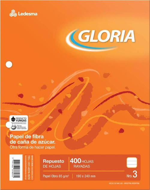 Repuesto N3 Gloria 400 Hj Rayado