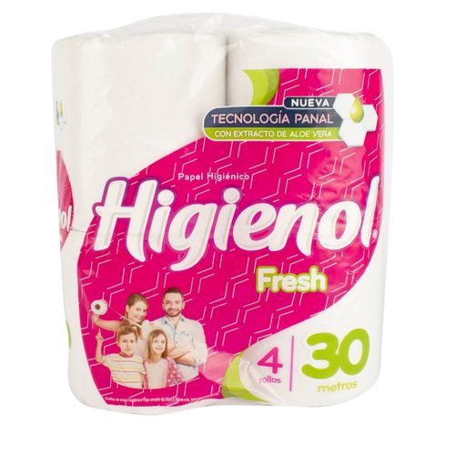 Papel Higiénico Higienol Fresh Aloe 30M 4
