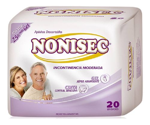 Apósitos Incontinencia Nonisec Moderada Gel 20