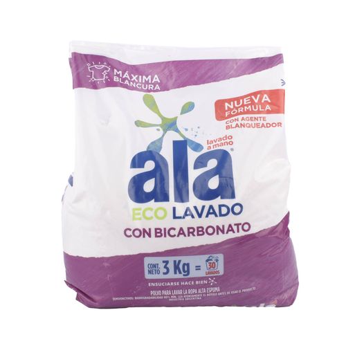 Jabón Polvo Ala Lav.Mano c/Bicarbonato 3KG