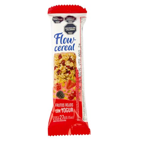 Barra de Cereal Flow Frutos y Yogurt 27G