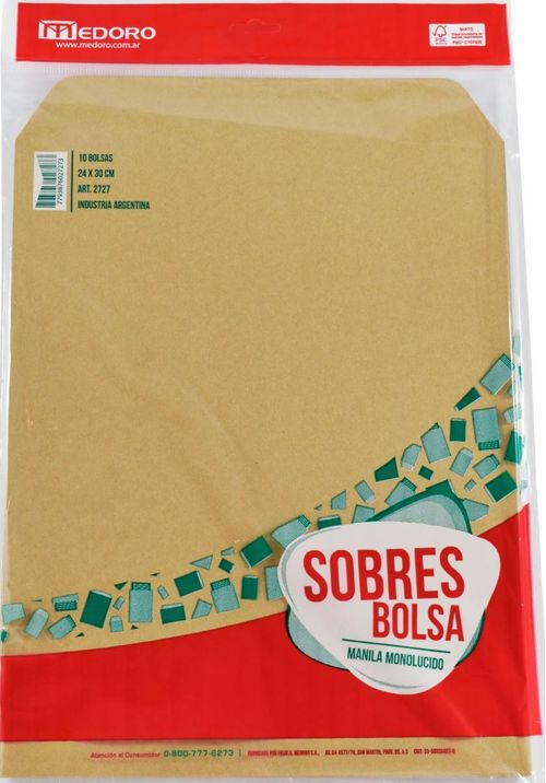 Sobres Medoro 24x30cm 10 Un