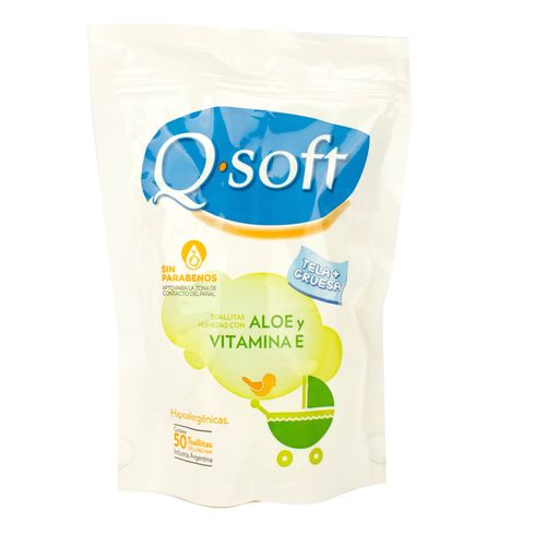 Toallitas Q-soft Bebé Aloe 50