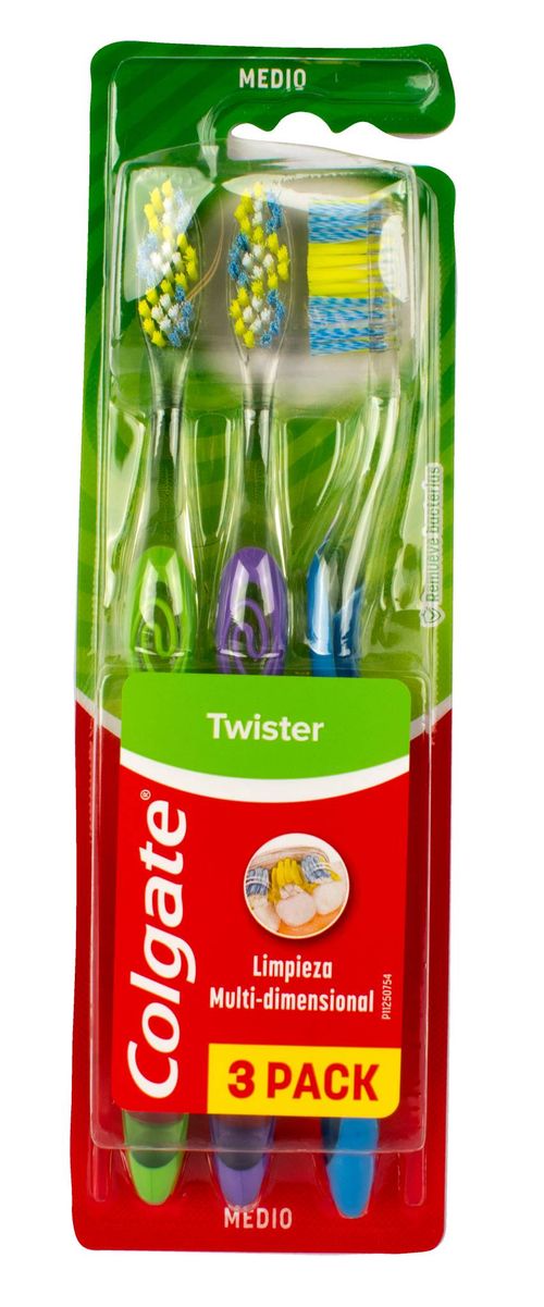 Cepillos Dentales Colgate Twister Of 3 Un