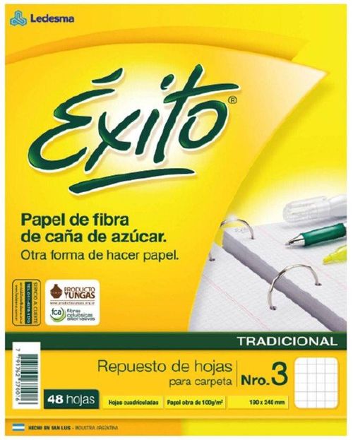 Repuesto N3 Exito 48 Hj Cuadriculado