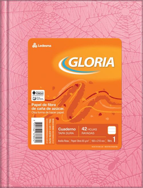 Cuaderno T.Dura Gloria 42 Hj Rayado Rosa
