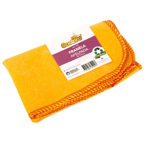 Franela Costero Afelpada Naranja 48x40cm