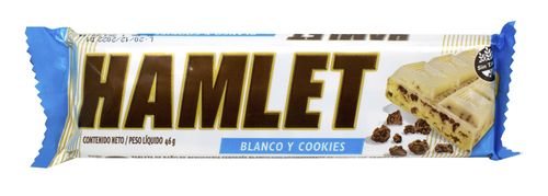 Chocolate Hamlet Blanco y Cookies 45G