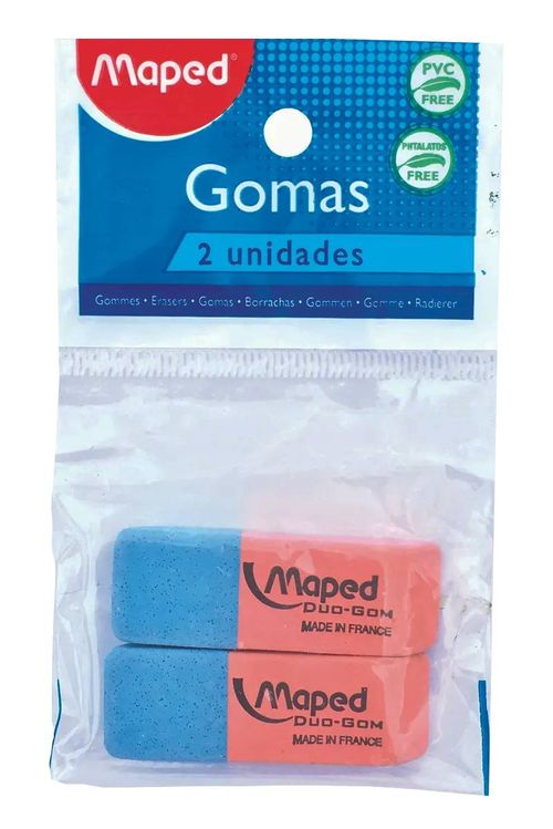 Gomas Borrar Maped Lápiz Tinta Dúo 2 Un